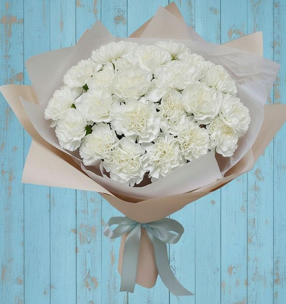 Букет цветов из: Гвоздики в Голубинской