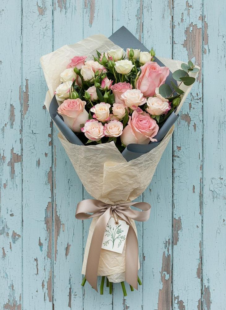 Букет цветов из: Розы в Голубинской