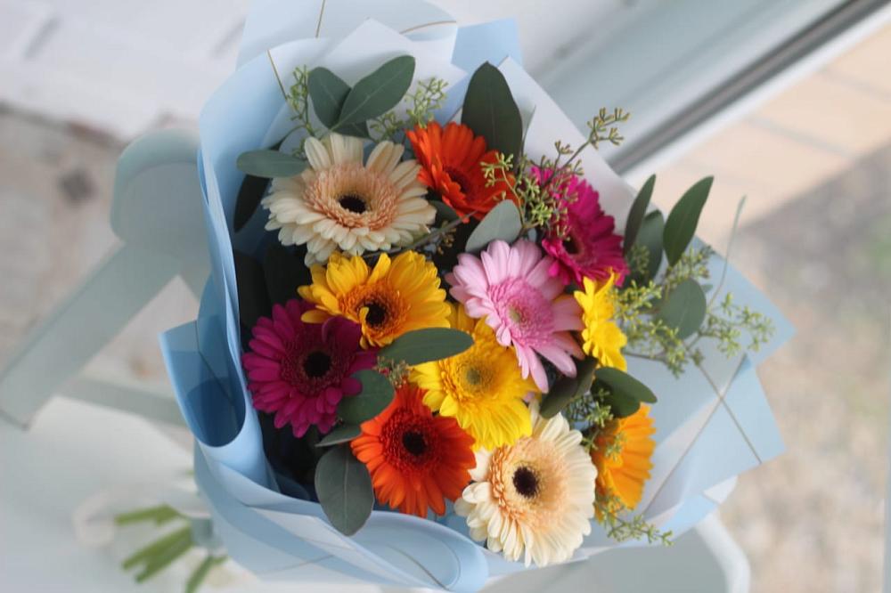 Букет цветов из: Герберы в Голубинской