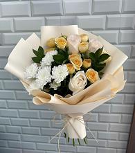 Букет цветов из:  Розы и Хризантемы в Голубинской