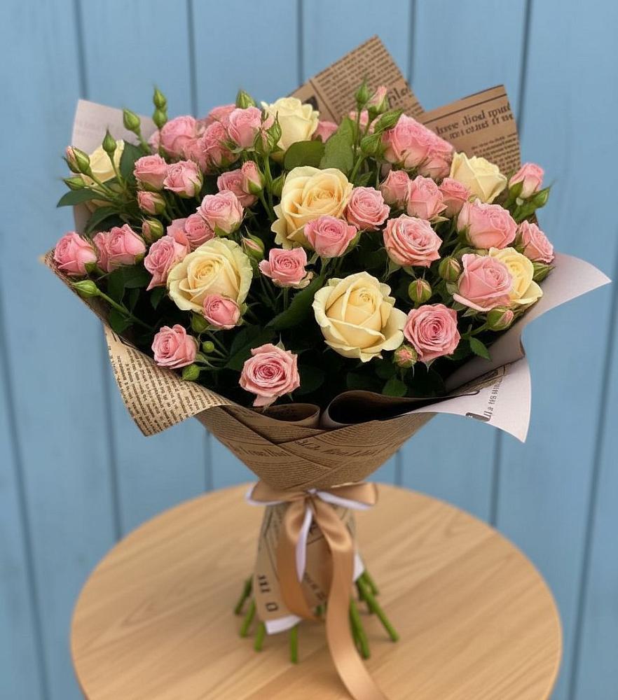 Букет цветов из: Розы в Голубинской