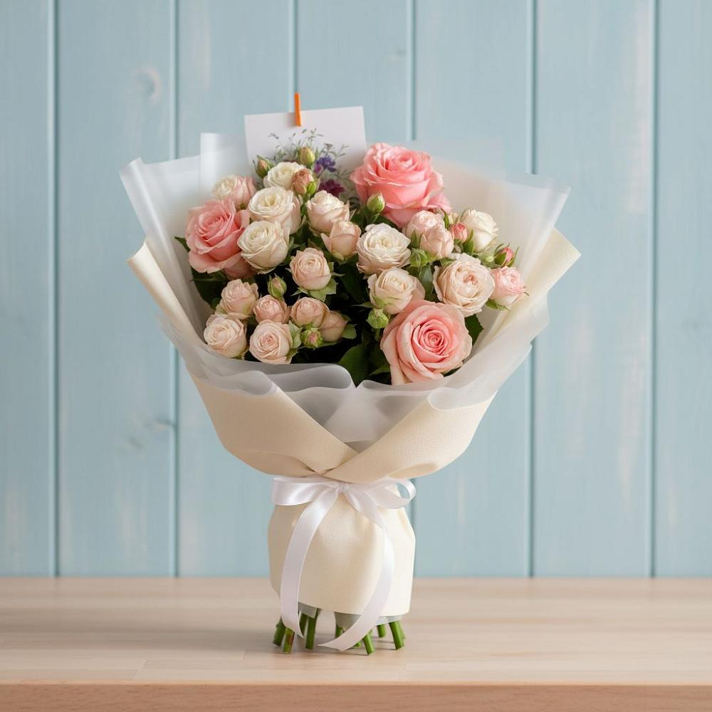 Букет цветов из: Розы в Голубинской