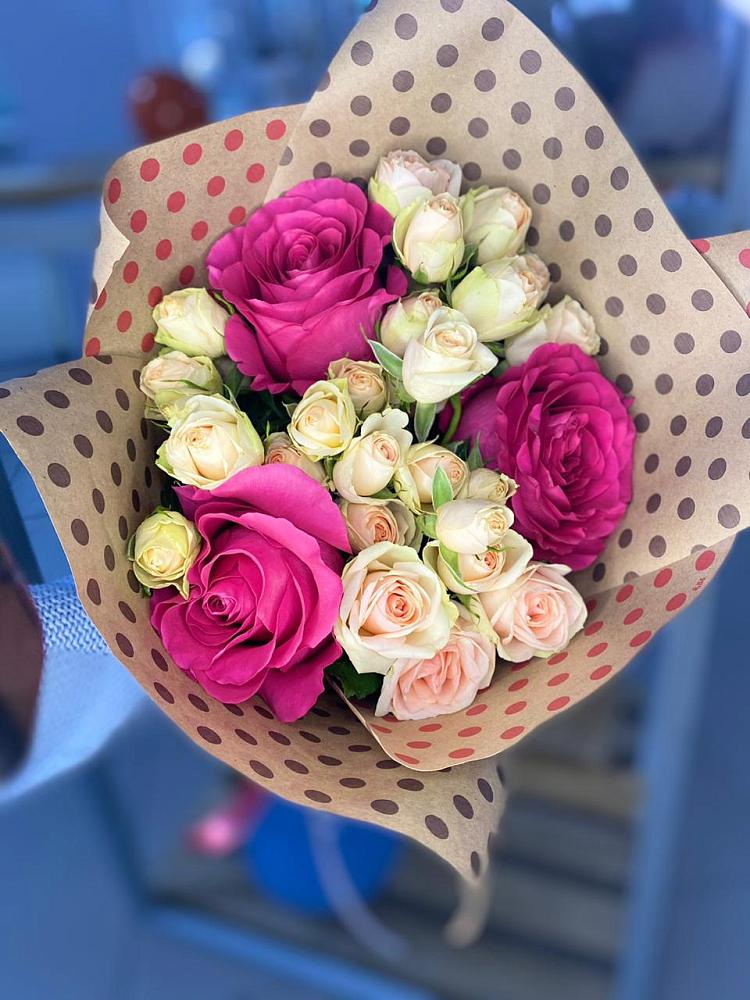 Букет цветов из: Розы в Голубинской