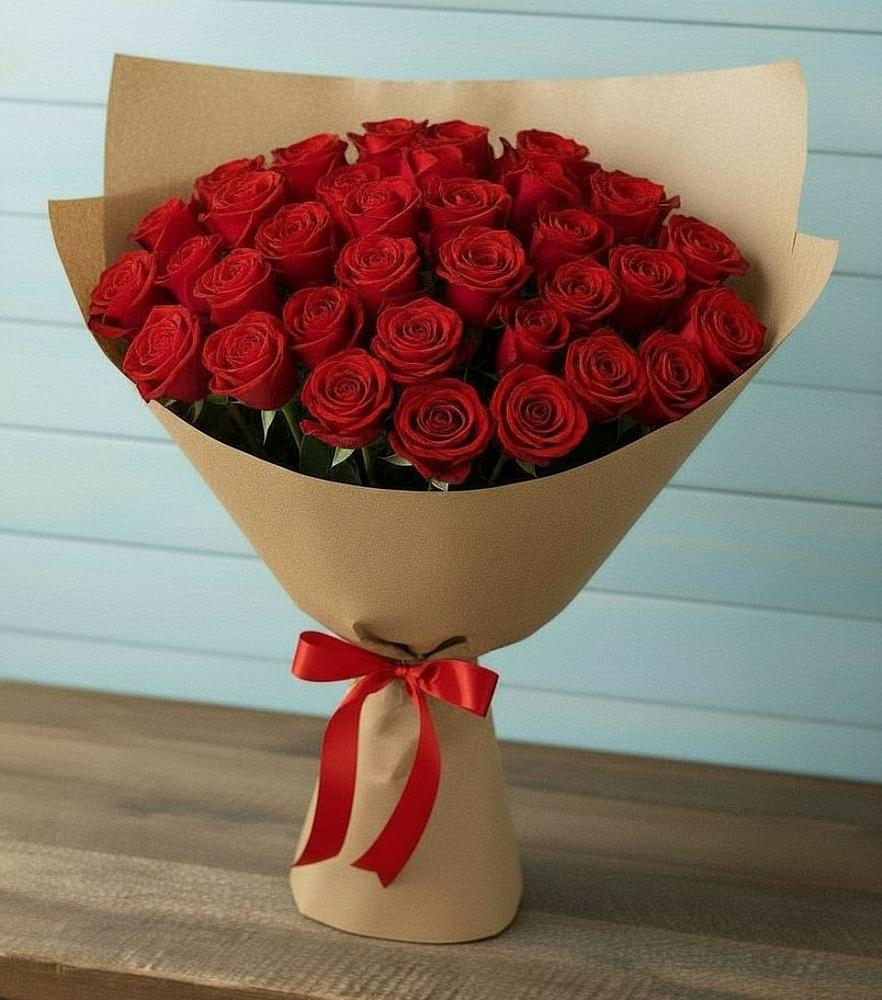 Букет Красные розы Милано в Голубинской
