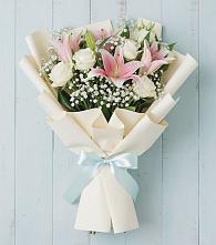 Букет цветов из:  Лилии в Голубинской