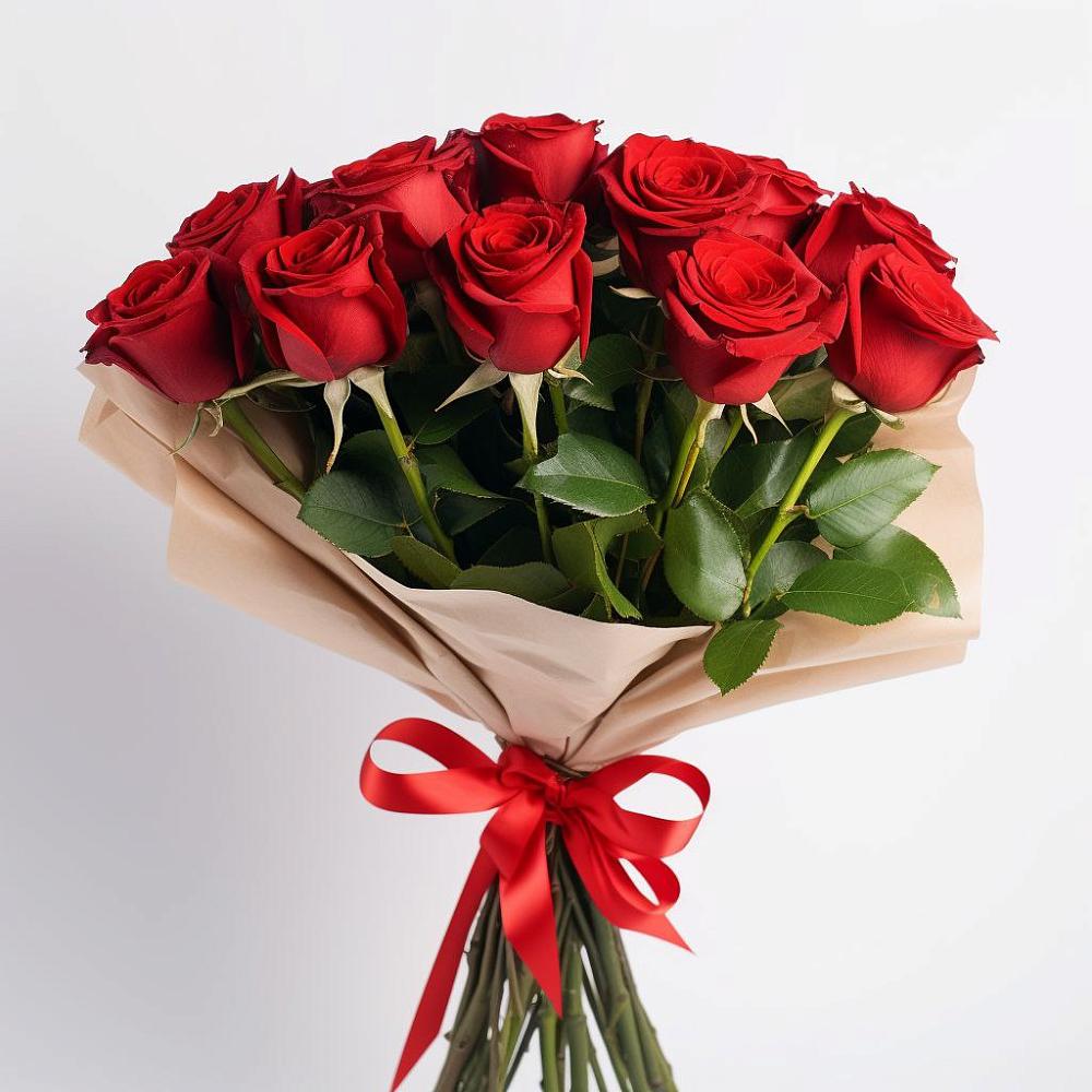 Букет 11 Красных роз Эдлесс Лав в Голубинской