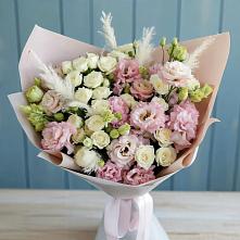 Букет цветов из:  Альстромерии и Розы в Голубинской